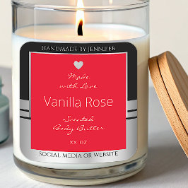 Pegatina Cuadrada Etiquetas de empaquetado de productos Guay Plata n