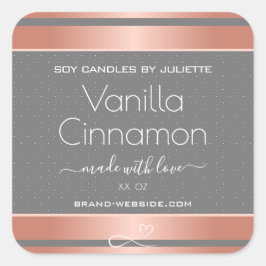 Pegatina Cuadrada Etiquetas de empaquetado de productos profesionale