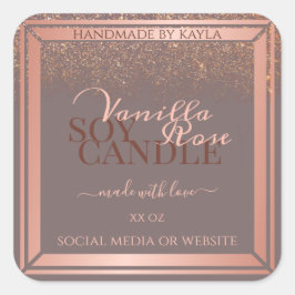 Pegatina Cuadrada Etiquetas de envasado de productos de color gris R