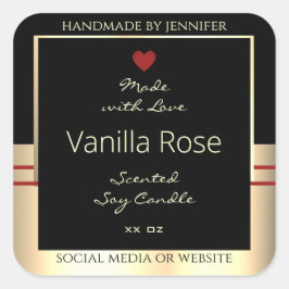 Pegatina Cuadrada Etiquetas de envasado de productos glamorosos de c