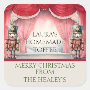 Pegatina Cuadrada Etiquetas de los pepitas para los tratamientos de 