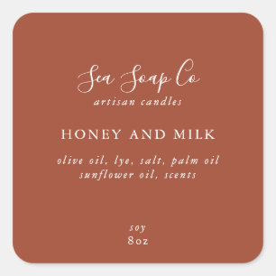 Pegatina Cuadrada Etiquetas de productos empresariales