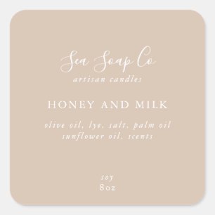 Pegatina Cuadrada Etiquetas de productos empresariales