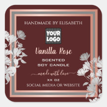 Etiquetas de productos florales personalizadas Bor