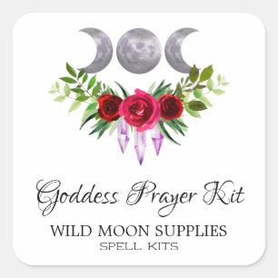 Pegatina Cuadrada Etiquetas del kit de ortografía de la oración de l