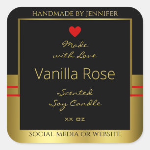 Pegatina Cuadrada Etiquetas modernas de embalaje de productos de col