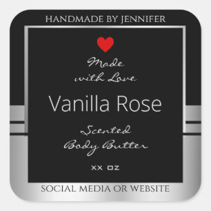 Pegatina Cuadrada Etiquetas modernas de embalaje de productos de col