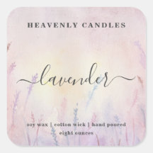 Etiquetas simples de Pegatinas de velas caseras