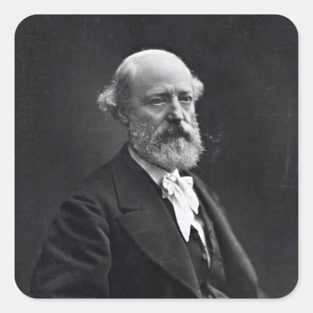 Pegatina Cuadrada Eugene Viollet-le-Duc (Anverso)