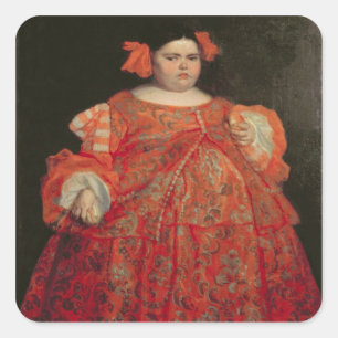 Pegatina Cuadrada Eugenia Martínez Vallejo, llamado La Monstrua