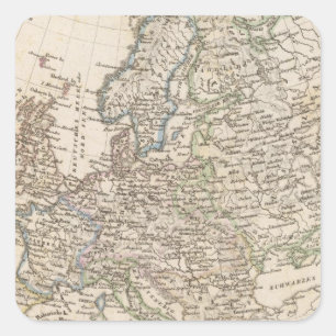 Pegatina Cuadrada Europa