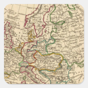 Pegatina Cuadrada Europa 13