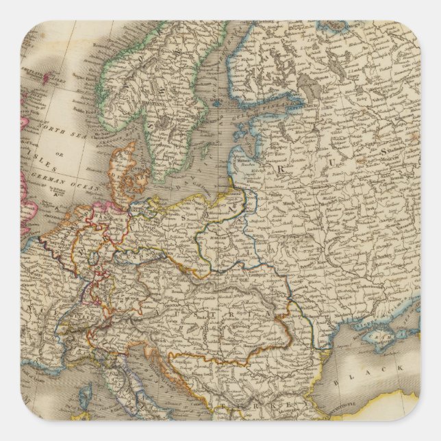 Pegatina Cuadrada Europa 22 (Anverso)