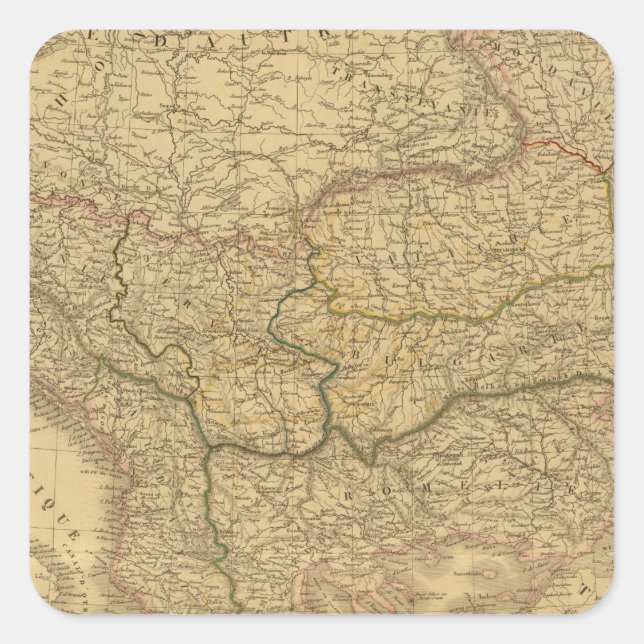 Pegatina Cuadrada Europa 23 (Anverso)