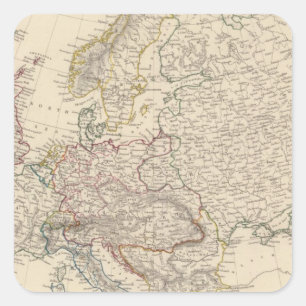 Pegatina Cuadrada Europa 23