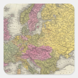Pegatina Cuadrada Europa 29