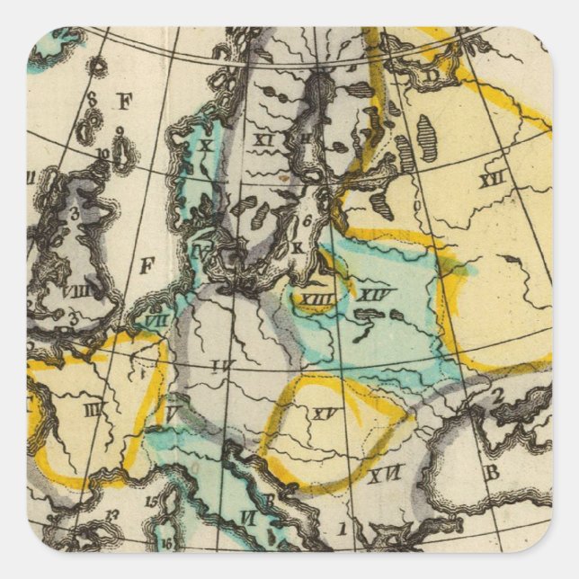 Pegatina Cuadrada Europa 51 (Anverso)