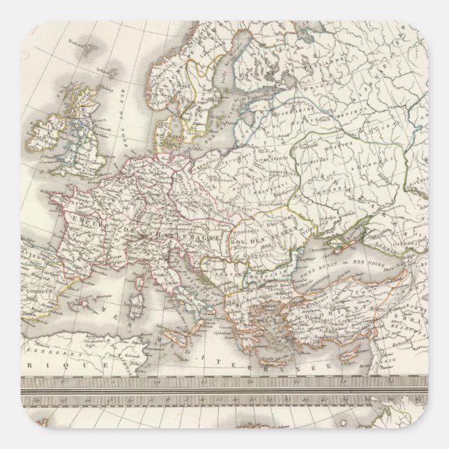 Pegatina Cuadrada Europa 800, 1500 (Anverso)