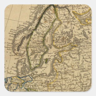 Pegatina Cuadrada Europa 9