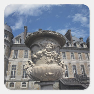 Pegatina Cuadrada EUROPA, Bélgica, Castillo Beloeil