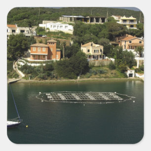 Pegatina Cuadrada Europa, España, Menorca (también conocida como Men