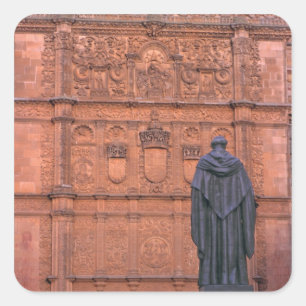 Pegatina Cuadrada Europa, España, Salamanca. Escudos de armas y