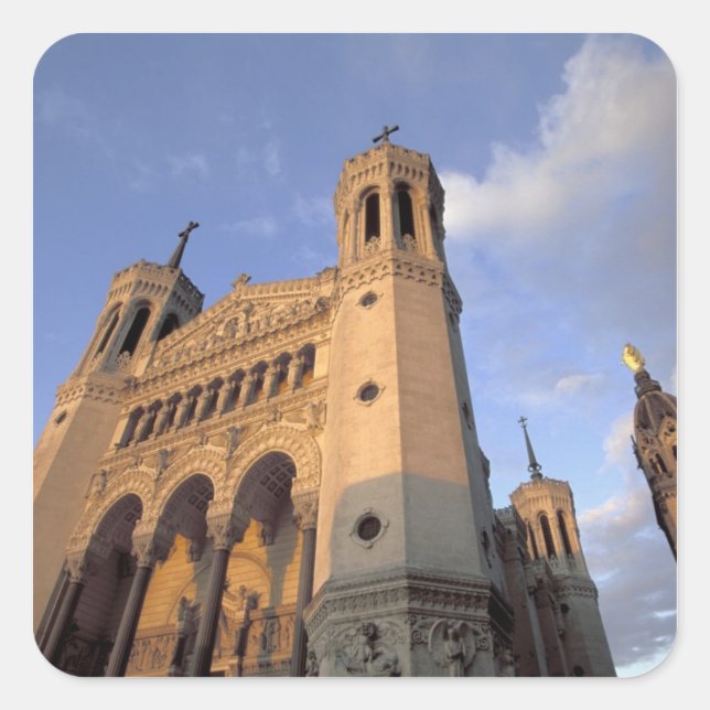 Pegatina Cuadrada Europa, Francia, Valle del Ródano, Vallee du Rhone (Anverso)