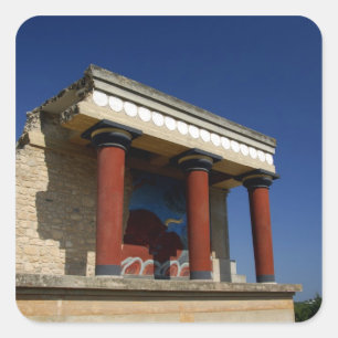 Pegatina Cuadrada Europa, Grecia, Creta (alias Kriti), Heraklion 2