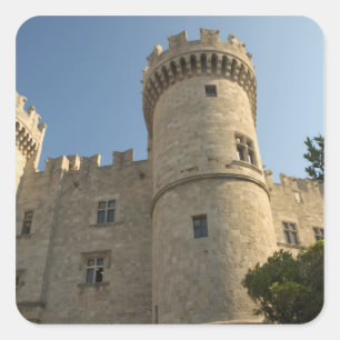 Pegatina Cuadrada Europa, Grecia, Islas Dodecanesas, Rodas: