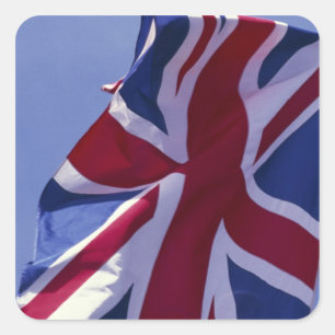 Pegatina Cuadrada Europa, Inglaterra, bandera británica