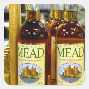 Pegatina Cuadrada Europa, Irlanda, Killarney. Famoso Blarney