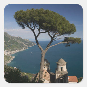 Pegatina Cuadrada Europa, Italia, Campania, (Costa de Amalfi), 2