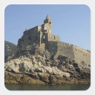 Pegatina Cuadrada Europa, Italia, Portovenere o Porto Venere. 2
