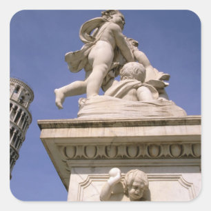 Pegatina Cuadrada Europa, Italia, Toscana, Pisa. Piazza dei