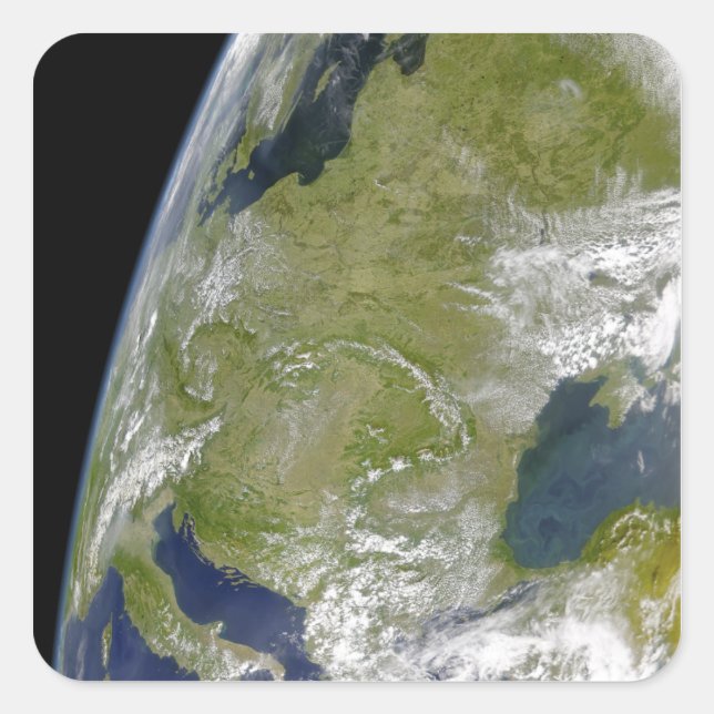 Pegatina Cuadrada Europa Oriental (Anverso)