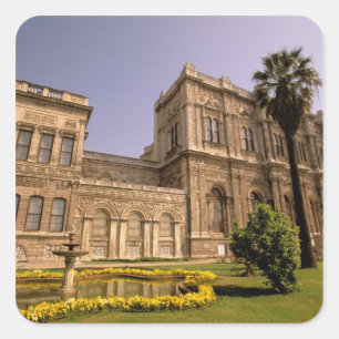 Pegatina Cuadrada Europa, Oriente Medio, Estambul. El Bósforo,