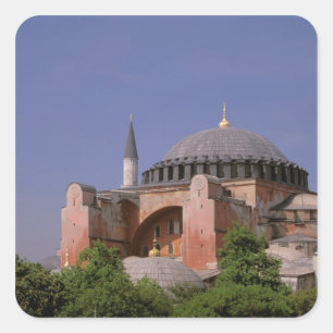 Pegatina Cuadrada Europa, Oriente Medio, Turquía, Estambul. Aya