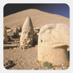 Pegatina Cuadrada Europa, Oriente Medio, Turquía, Nemrut Dagi Kahta