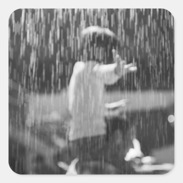 Pegatina Cuadrada Europa, Suiza, Ginebra. Salón de Ginebra del Motor (Anverso)