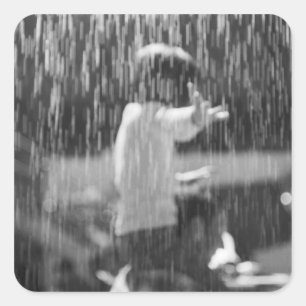 Pegatina Cuadrada Europa, Suiza, Ginebra. Salón del motor de Ginebr