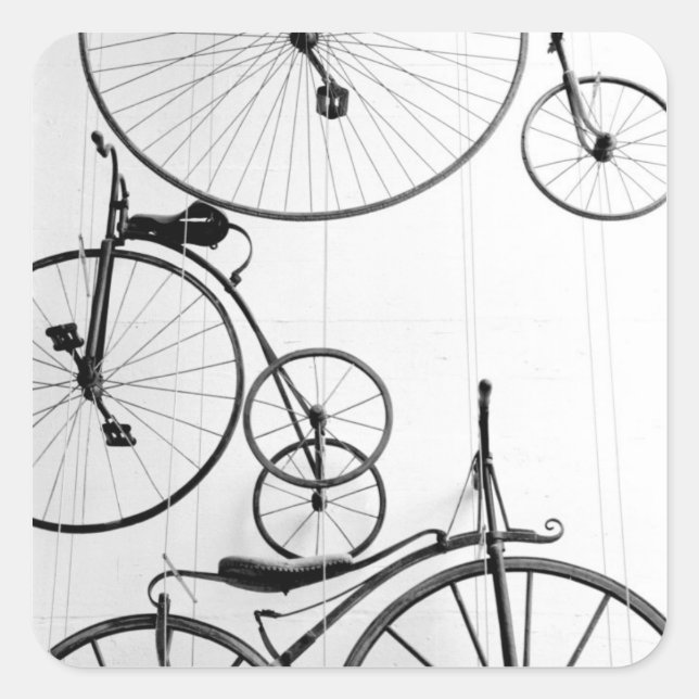 Pegatina Cuadrada Europa, Suiza, Lucerna. Pantalla de bicicleta, (Anverso)