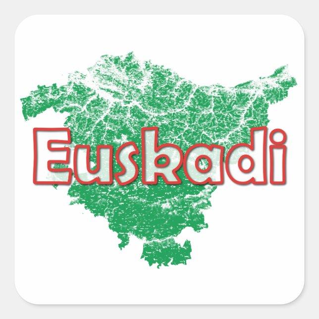 Pegatina Cuadrada Euskadi (Anverso)