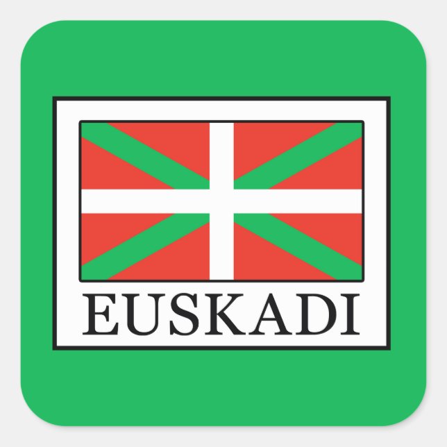 Pegatina Cuadrada Euskadi (Anverso)