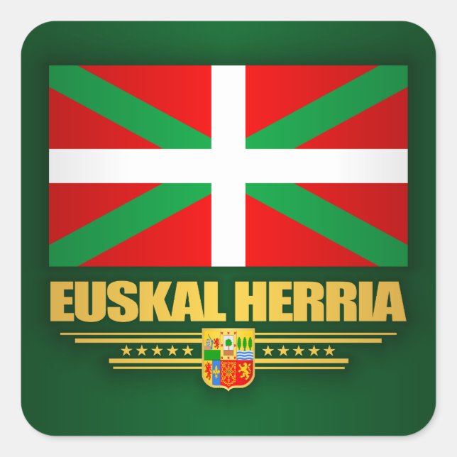 Pegatina Cuadrada Euskal Herria (Anverso)