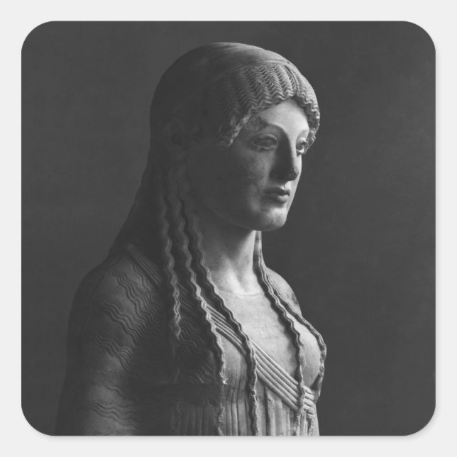 Pegatina Cuadrada Euthydikos Kore (Anverso)