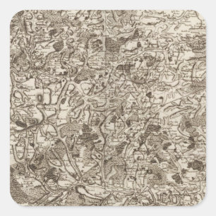 Pegatina Cuadrada Evaux