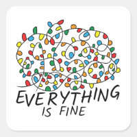 Everything Is Fine Tangled Christmas Lights