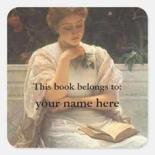 Pegatina Cuadrada Ex libris de Perugini en la Orangerie