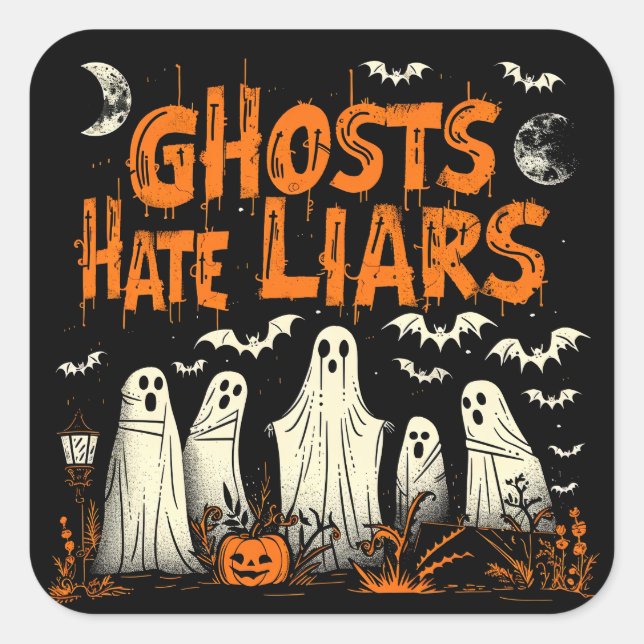 Pegatina Cuadrada ExDesigner | Personalización | Halloween (Anverso)