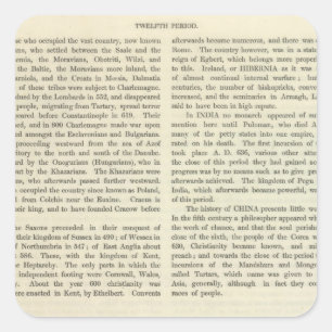 Pegatina Cuadrada Exhibición del Imperio de Carlomagno 814 AD 2